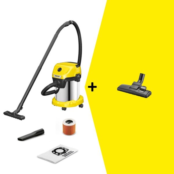 Karcher WD 3 S Vacuum Cleaner & Floor Nozzle Karcher WD 3 S Vacuum Cleaner & Floor Nozzle